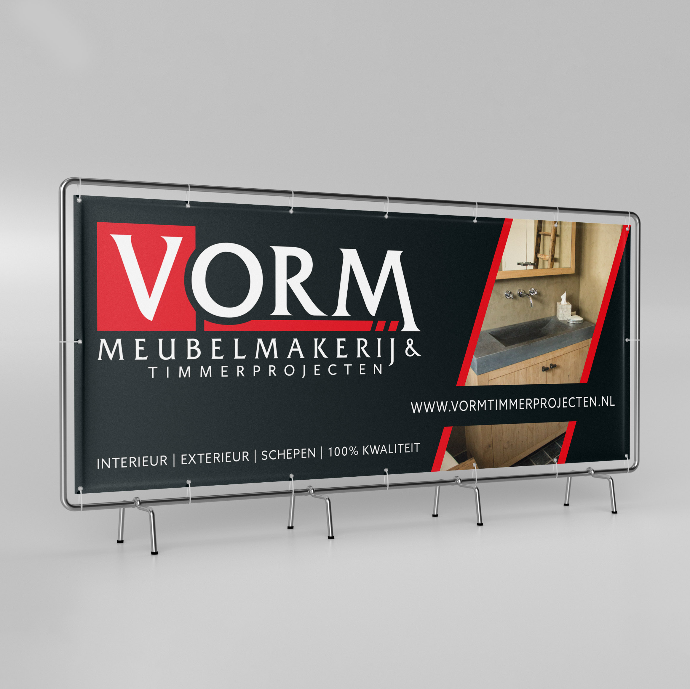 Reclamebord Vorm Meubelmakerij